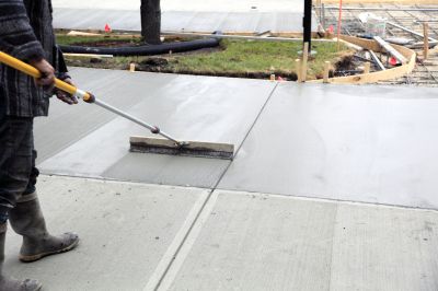 Concrete Driveway with Edging